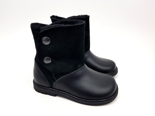 A214 D Vitello Nero Stivaletto da bimba