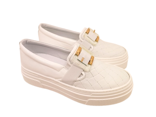 slip on sportiva da donna con suola alta