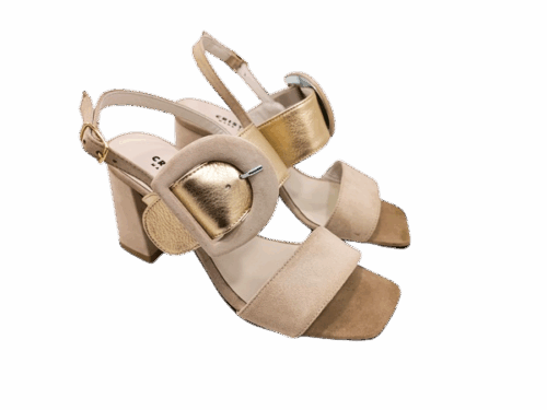 sandalo con tacco da donna
